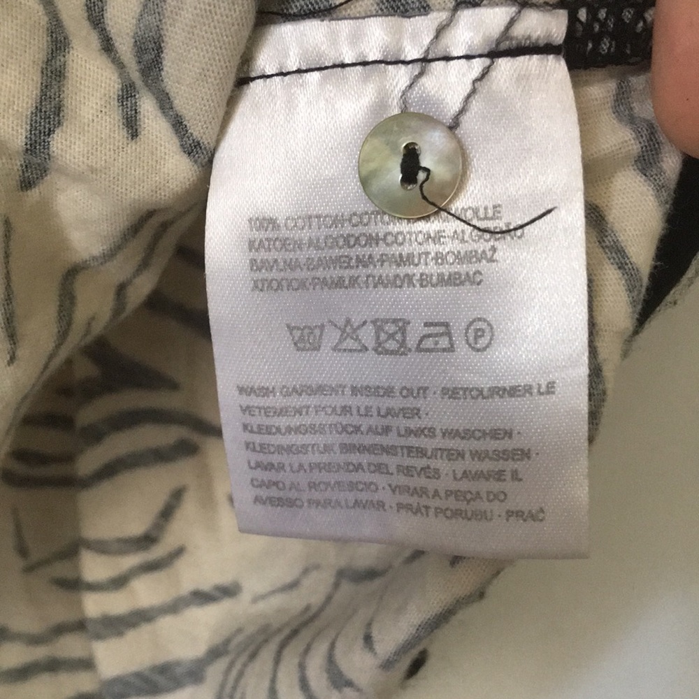 C&A Zebra Print Tee With Ribbon From Europe - 100… - image 3